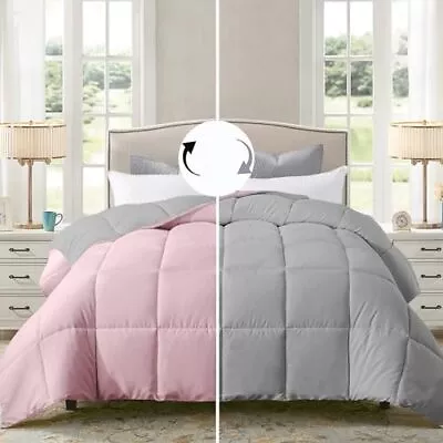 ELNIDO QUEEN All-Season Gray Down Alternative Quilted  Assorted Colors  Sizes  • $31.49