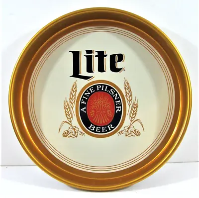 Vintage Miller Lite Beer Tray Logo Image Old Distributor Stock Milwaukee Wi • $52.99