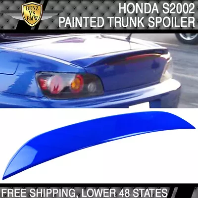 Fit 00-09 Honda S2000 OE Style Trunk Spoiler ABS Painted Apex Blue Pearl # B554P • $104.99