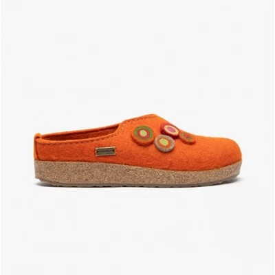 Haflinger KANON Ladies Felt Mule Slippers Rust • £74.99