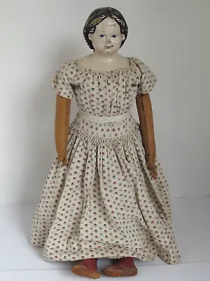 Antique  23” Papier Mache Head Greiner Doll With Original Label Pat. 1858 • $395