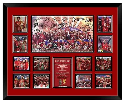 Liverpool Fc 2020 Epl Premier League Champions Signed Framed Memorabilia Salah • $129.99