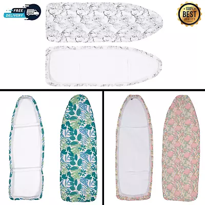 $12.39 • Buy New Deluxe Ironing Board Cover Padded Ultra Thick Felt Cotton Cover Easy Fitted
