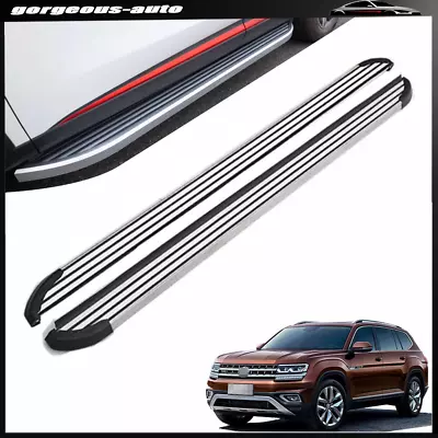 Running Boards Side Steps Pedals Nerf Bar Fits For VW Atlas Teramont 2018-2023 • $309