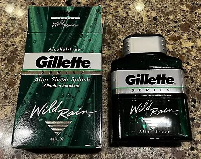 Gillette Series Wild Rain After Shave Splash 3.5 FL Oz - Vintage Never Opened • $59.99