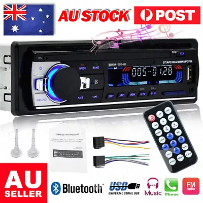 Car Radio Stereo 1Din Bluetooth FM Audio Head MP3/USB/SD/AUX In-Dash Unit Player • $23.99