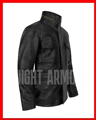 M-65 Field Jacket Genuine Lamb Leather Military Army Rambo Desert Storm Coat • $44.85