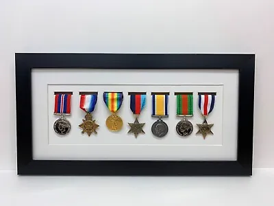 £27 • Buy Military WorldWarSport Medal Display 3D Box Frame For Seven Medal In White Mount