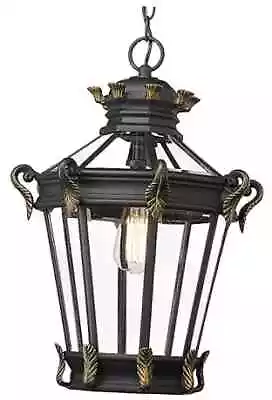  Vintage Outdoor 20 Inch Large Exterior Hanging Porch Light With Pendant Light • $270.87