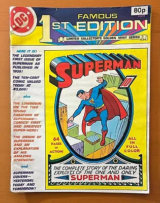 Famous First Edition Superman (1979 DC Treasury) VG/FN RARE • £16.95