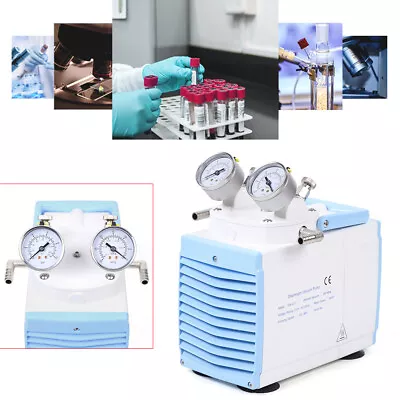 $209.95 • Buy 160W Lab Vacuum Filtration/ Distillation / Drying Oil Free Diaphragm Vacuum Pump