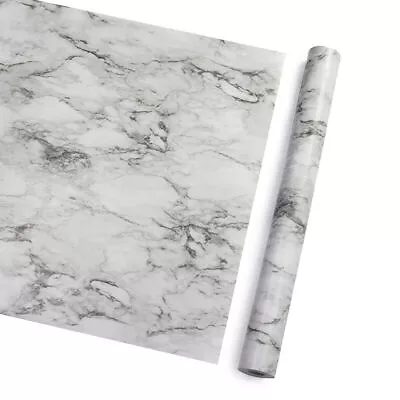 10m Grey Marble Sticky Back Plastic Self Adhesive Vinyl Film Worktop Stickers • £10.79