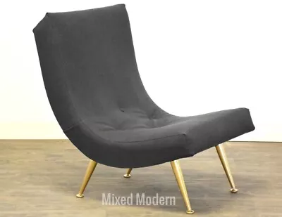 Adrian Pearsall Style Mid Century Modern Scoop Lounge Chair • $1400