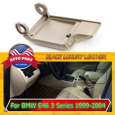 Base Center Armrest Cover Console Lid Complete Beige For BMW 3 Series E46 98-06 • $22.98