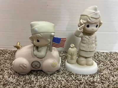 Enesco Precious Moments Military Soldier Lot Of 2 - FREE SHIPPING ! • $44.99