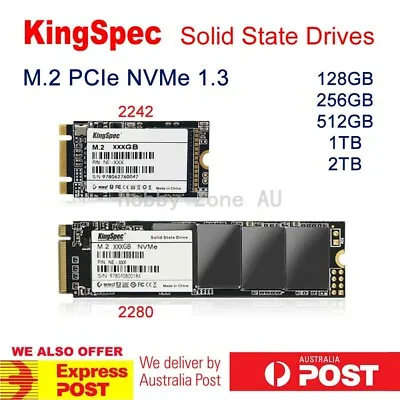 $50.02 • Buy KingSpec 128GB 256GB 512GB 1TB 2TB SSD M.2 NVMe 1.3 PCIe 3.0 Solid State Drives