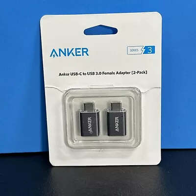 2 Pack Anker Type C Adapter USB-C To USB 3.0 Female Port Converter For MacBook • $11.99