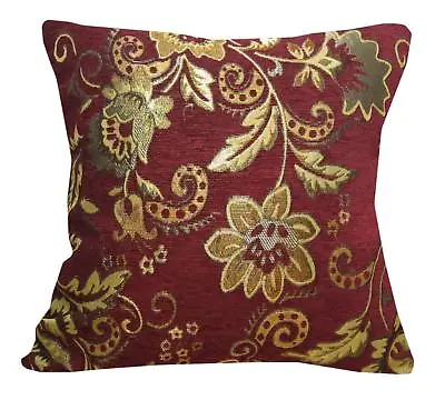 Pillow Cover*Damask Chenille Sofa Seat Pad Cushion Case Custom Size*Wk2 • £24.46