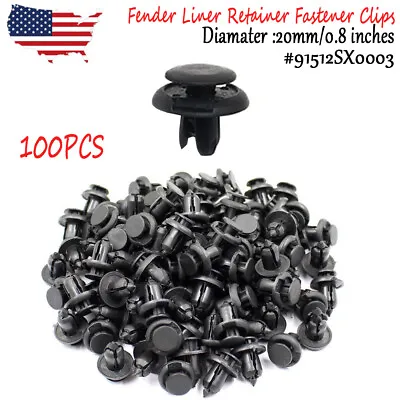 100xFor HONDA Push Type Clip For Honda Inner Fender Liner Splash Shield Retainer • $9.72