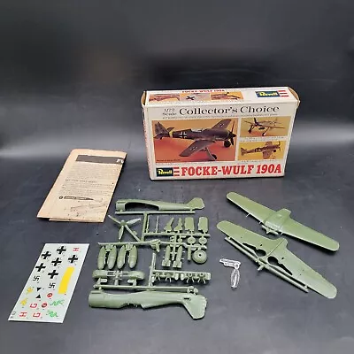 Vintage Revell Focke-Wulf 190A #H-62 1/72 Plastic Model Airplane Kit Open Box  • $12