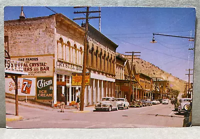 Virginia City Nevada Crystal Bar Virginia Club Street View Chrome Postcard 428 • $4