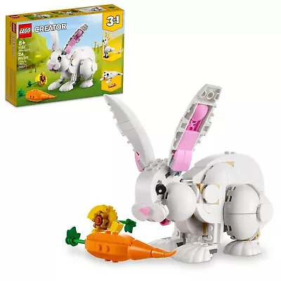 LEGO Creator 3 In 1 White Rabbit Animal Toy Building Set 31133 🎁Kid Gift • $15.99