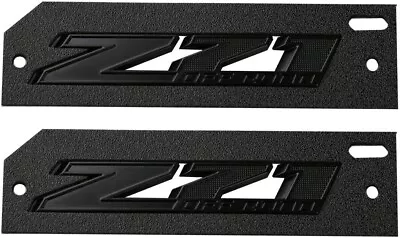 2Pcs Metal Z71 Off Road Emblems Car Badge For Chevy Silverado Sierra Matte Black • $12.74