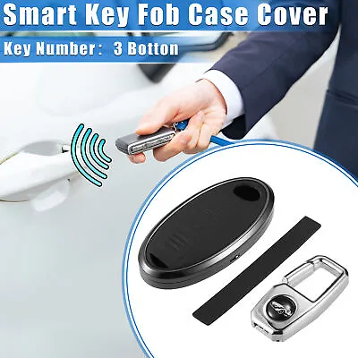 3 Button Remote Key Fob Cover With Keychain Set For Nissan Elgrand Deep Gray • $33.38