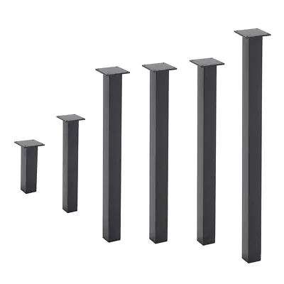 £27.95 • Buy 4PC Industrial Tube Table Legs Metal Feet For Dining/Bench/Office/Desk +Fittings