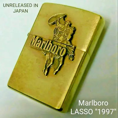 Zippo Lighter Rare Vintage 1997 Marlboro Original COWBOY LASSO Collector's Item • $1725.98