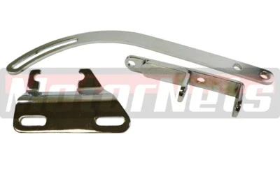 $31.98 • Buy SBC Chrome SWP Alternator Bracket Set Header 265 283 327 350 Short Water Pump