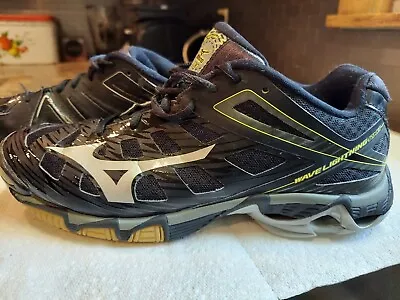 Mizuno Wave Lightning RX3  Womens Volleyball Shoes Sz. 9 Black/Silver • $18.99