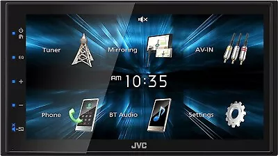 JVC KW-M150BT 6.8  WVGA Capacitive Display Double DIN Car Stereo Receiver Radio • $159.95