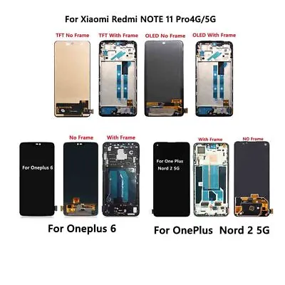 OLED LCD Touch Screen W/ Frame Display Repair Parts For Oneplus Nord 2 5G Phone • $104.56