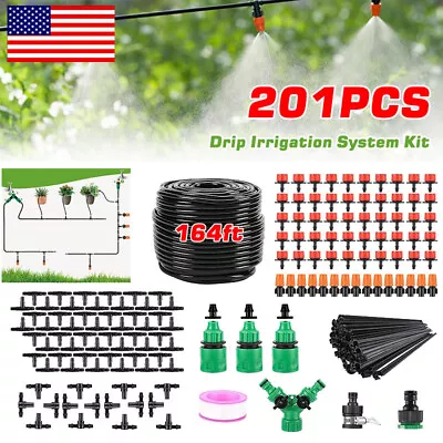 164FT Drip Irrigation Kit Automatic Garden Irrigation System Plant Watering Drip • $24.99