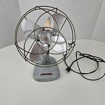 VINTAGE DOMINION 2004A TABLE FAN Industrial Works Office Decor  • $19.99