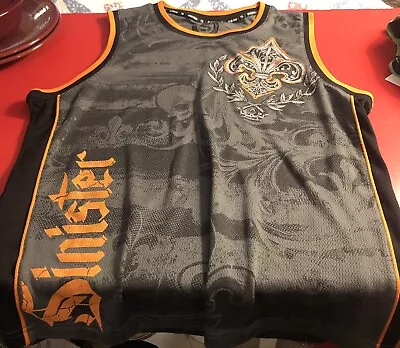 Anderson Silva Muay Thai College Sinister Brand Jersey Size L Large Shirt Tank • $29.75