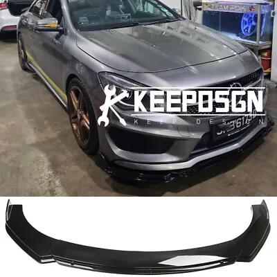 Front Bumper Lip Splitter For Mercedes-Benz CLA180 CLA200 CLA250 CLA35 CLA45 AMG • $89.65