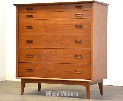 Mid Century Teak Tall Dresser • $2200