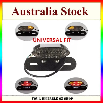 5 Wire Motorcycle Black Rear Tail Brake Light Stop Lamp Harley Bobber Cafe Racer • $18.99