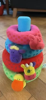 GALT TOYS ENGLAND Plush Stacking Rings Baby Toy • £2