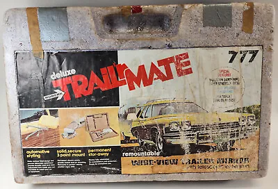 Vintage Deluxe Trailr Trailer Mate Trailrmate Trailermate Tow Mirror Car Metal • $33.99
