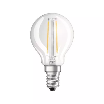 Osram 4W 470lm Cool White Frosted Filament LED Candle E14 Globe • $11.53