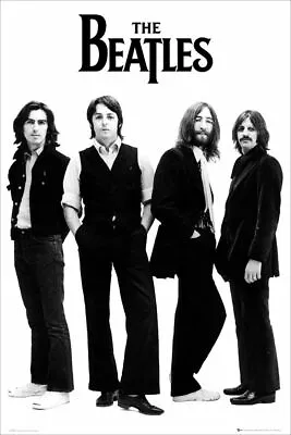 BEATLES - WHITE POSTER - 22x34 - MUSIC 5903 • $11.95