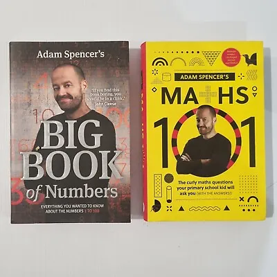 $14.95 • Buy 2 X Adam Spencer Titles - Maths 101 (New) & Big Book Of Numbers (Pre-owned)