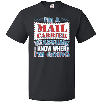 Inktastic Mail Carrier Postal Worker T-Shirt Postman Postwoman Occupation Funny • $14.99