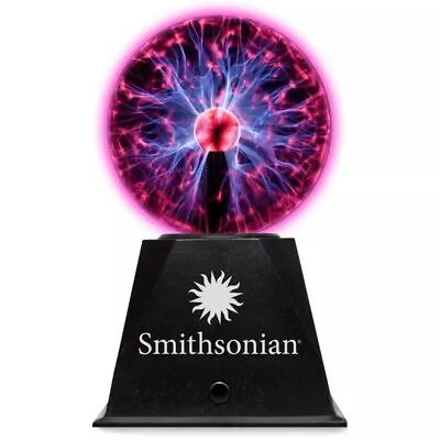 Smithsonian 8 Inch Red Iteractive Plasma Ball-collectable Light-Free Shipping • $24.95