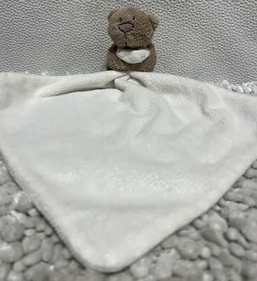 Asda George Teddy Bear Comforter Blankie Soft Toy Soother Doudou White Brown • £7.50