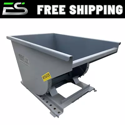 1 Yd Wright Self Dumping Hopper-trash-dumpster-scrap-hopper-free Shipping • $1260