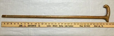 Vintage Wood Walking Stick Cane  32.5” T - Handle • $15